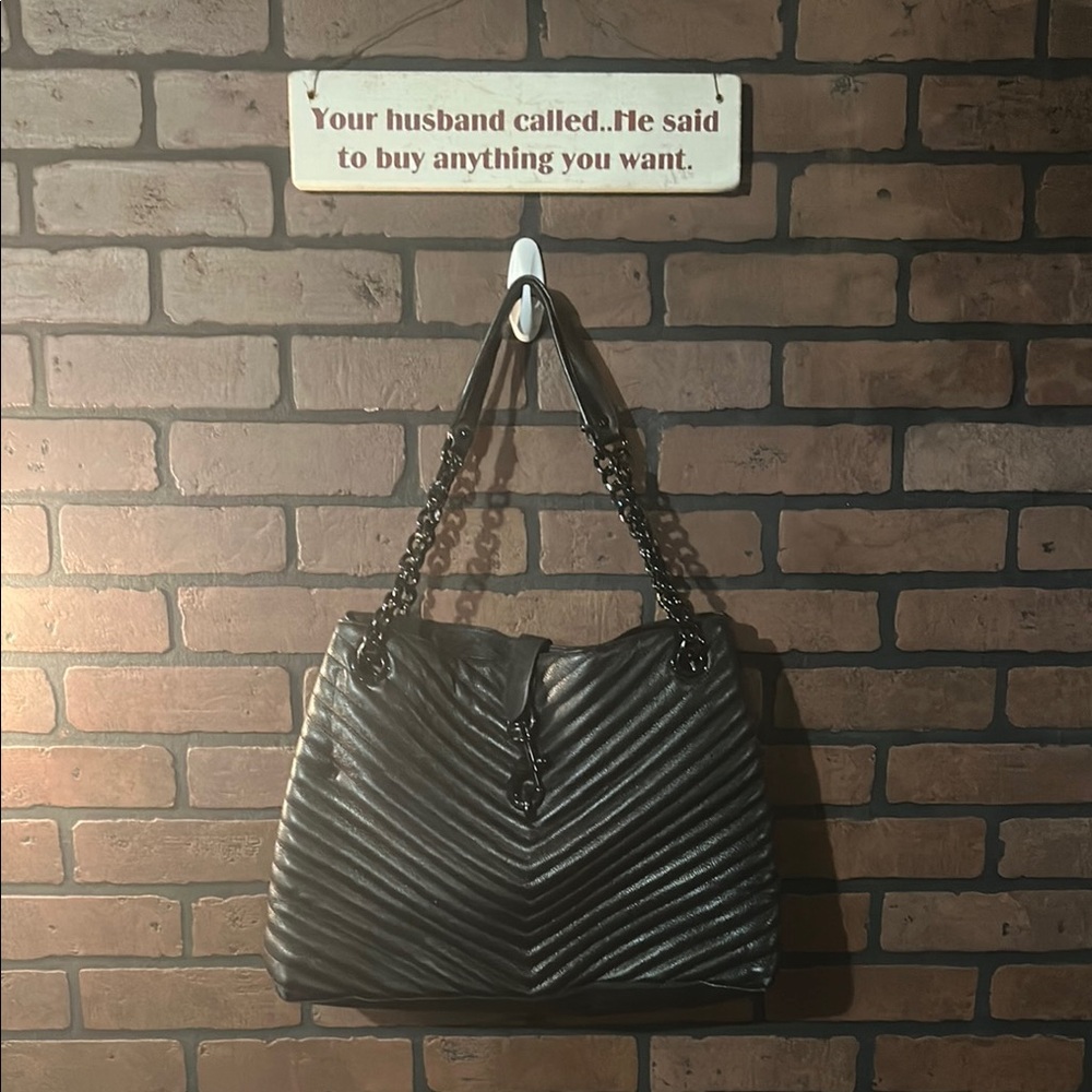 Rebecca Minkoff Black Quilted Leather Shoulder Bag